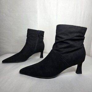 NWT Naturalizer Women's Tribute Black Slouchy Dress Booties